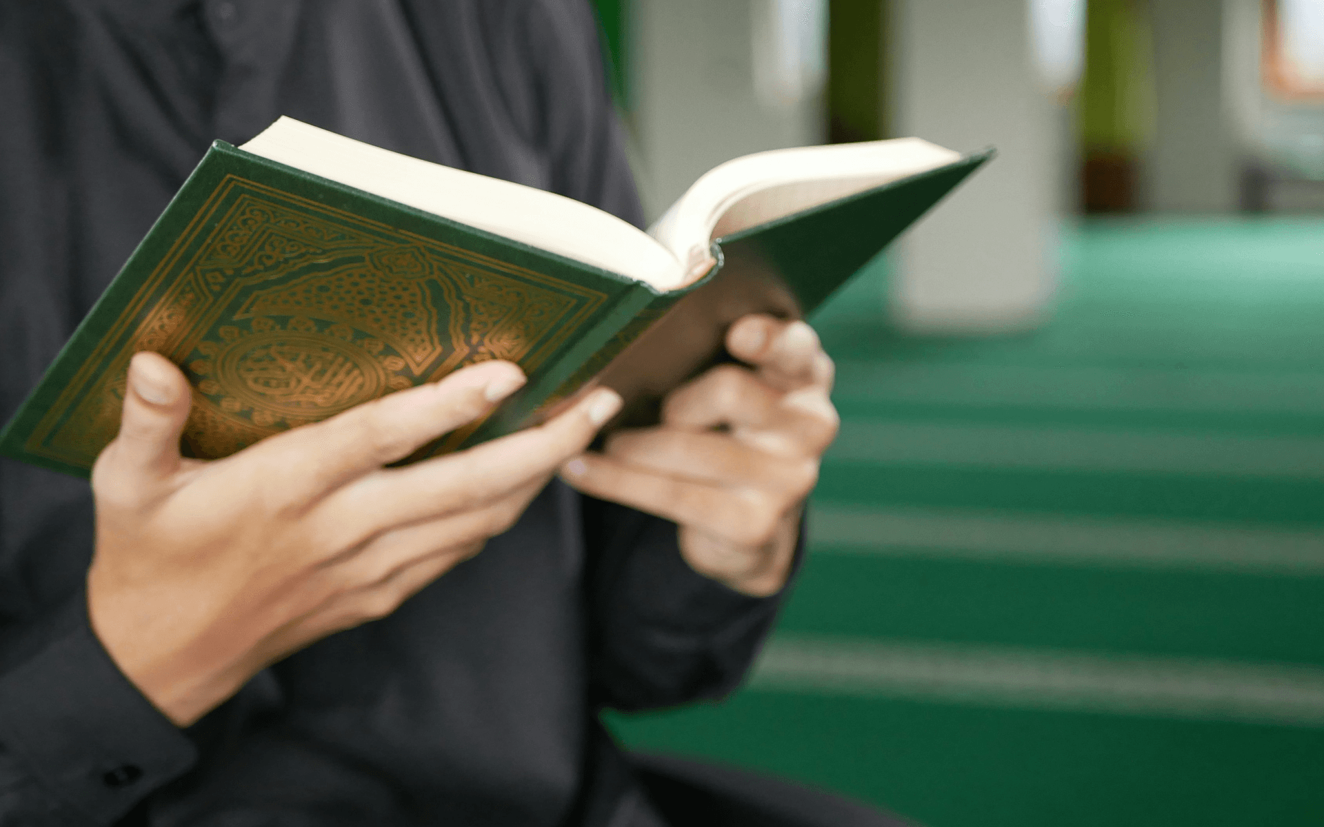 Student memorizing Quran